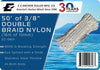 50' of 3/8" (16m of 10mm)  Double Braid Nylon